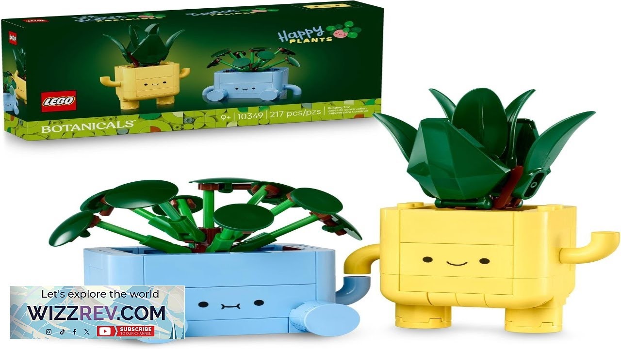 LEGO Botanicals Happy Plants — строительные игрушки для декора спальни или комнаты в общежитии