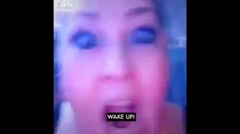lady yelling “WAKE UP”