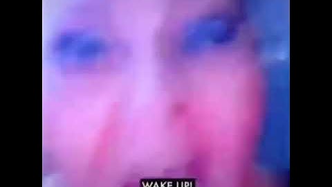 lady yelling “WAKE UP”