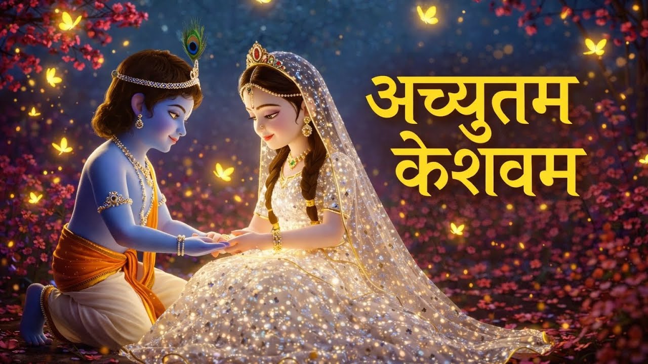 अच्युतम केशवम - Lyrical | Achyutam Keshavam Krishna Damodaram | कौन कहता है भगवान आते नहीं