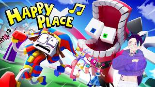 WACKY WORLD 2 - "Happy Place" - Digital Circus Music Video [Version B] - Cubical | Реакция