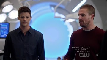 Elseworlds Part 1 Barry and Oliver get locked up in Star Labs