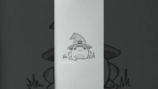 Sub Request 9: How to Draw Cute Frog 🐸🎃 #halloween #shorts