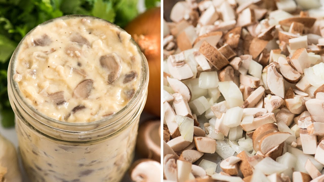 Condensed Cream Of Mushroom Soup - VEGAN, plus a gluten free option!