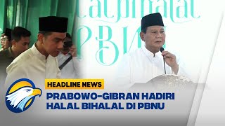 Prabowo dan Gibran Hadiri Halal Bihalal di PBNU