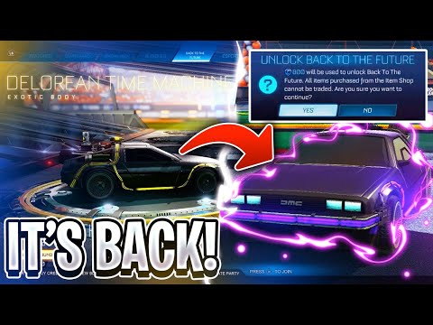 I UNLOCKED THE *NEW* BACK TO THE FUTURE BUNDLE ON ROCKET LEAGUE! [DELOREAN IS BACK]