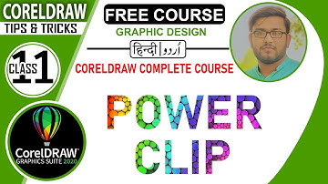 How to Powerclip in CorelDraw 2020, Class # 11 | Urdu / Hindi