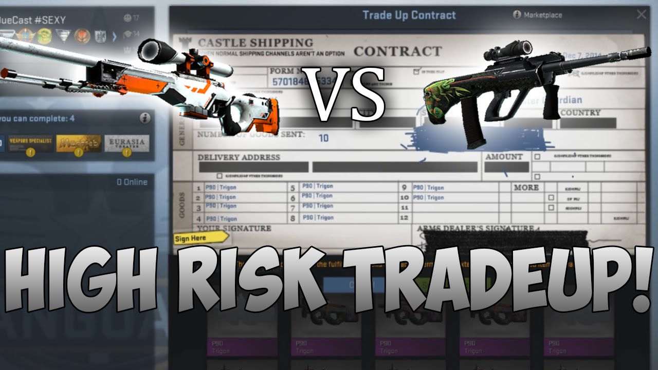 CS:GO - HIGH RISK!!! - Trade up Contract! #13 - YouTube
