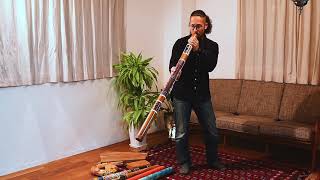 ハンドペインティング・バンブーディジュリドゥ 【うずまき柄】 の通販