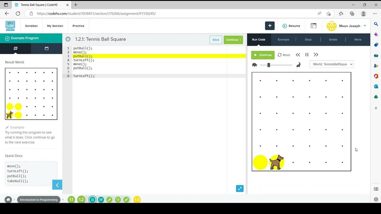5-CodeHS - Tennis Ball Square - YouTube