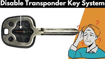 How To Disable a Transponder Key System in 8 Simple Steps