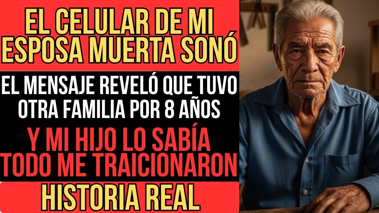 MI HIJO DEJÓ SU CELULAR  EL NÚMERO DE MI ESPOSA MUERTA LLAMÓ  LO QUE LEÍ CASI ME MATA DEL SHOCK