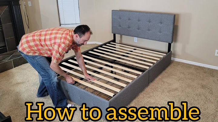 Demo on How To Assemble Allewie Bed Frame with Drawers