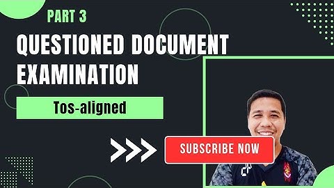 Questioned Document Examination