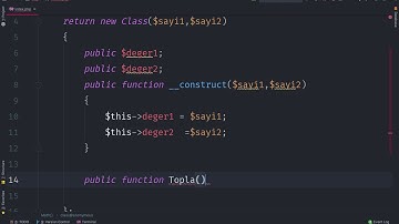 Php OOP Anonim Sınıflar