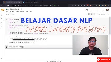 Tutorial Natural Language Processing Bahasa Indonesia dengan Sastrawi  | Google Colab Python - #193