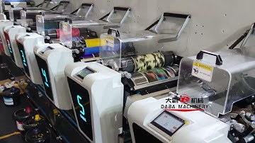 Daba 370mm 6 color Label Film Horizontal flexo printing machine in Labelexpo sold to Italy