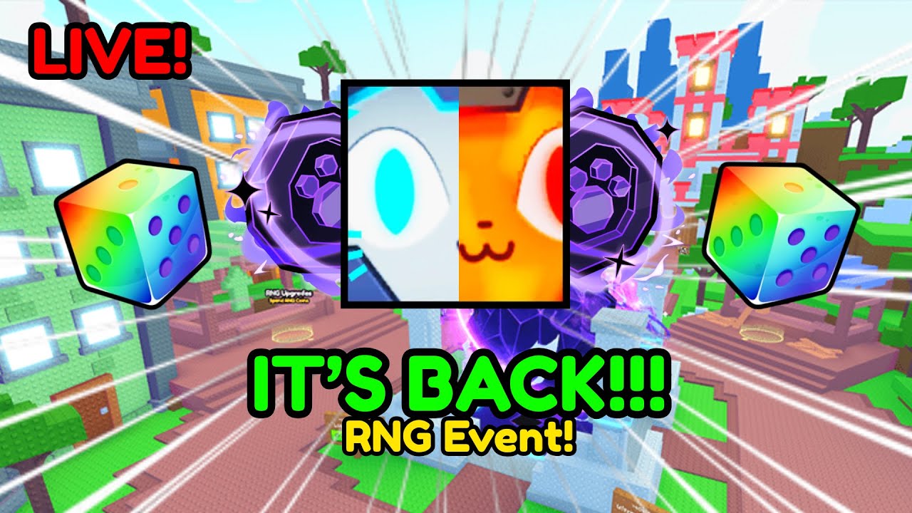 [LIVE!] 🎲 RNG Event Update! (IT'S BACK!!!) | Pet Simulator 99 - YouTube