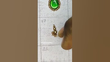 simple buttas design #aaritutorial #aariwork #viralsong #buttasdesign #beadstitch