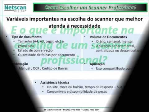 Vídeo: O Que Procurar Ao Escolher Um Scanner