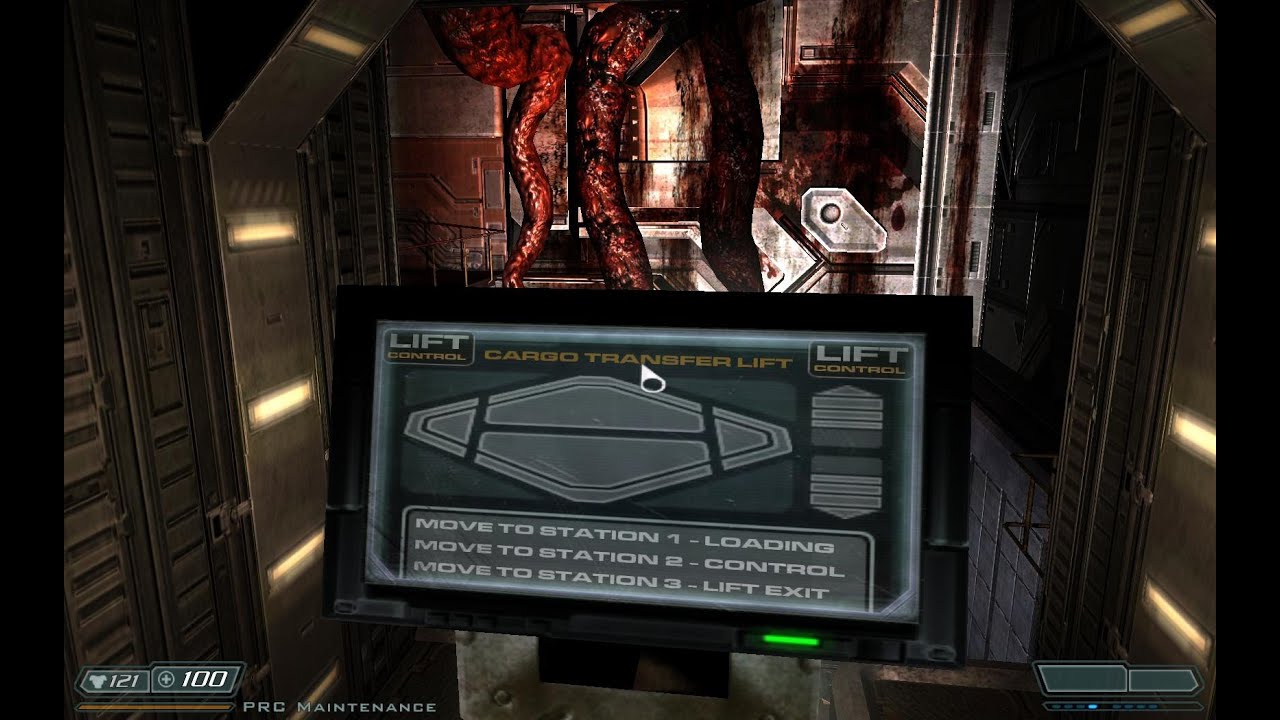 Let's Play Doom 3 BFG Edition 019 A Boy and His Service Lift YouTube