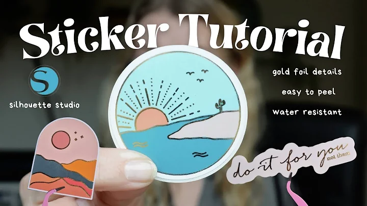 How to make STICKERS with GOLD FOIL | Silhouette Studio + FoilQuill Tutorial