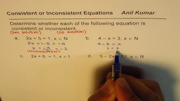 Understand Consistent and Inconsistent Terms in Solving Equations - EDEXCEL - GCSE - SAT