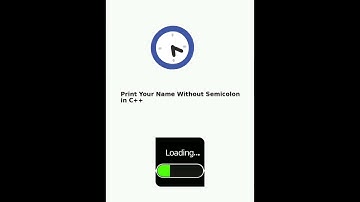 C++ Tricky Question - Print your name without using Semicolon
