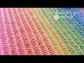 Crochet DIY Ombre Rainbow Fade Blanket (EASY - great stash buster!)