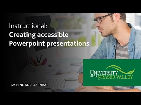 How to: Create accessible Microsoft Powerpoint presentations