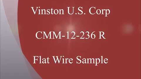 Vinston 12-236R - Flat Wire Sample - CNC Machine