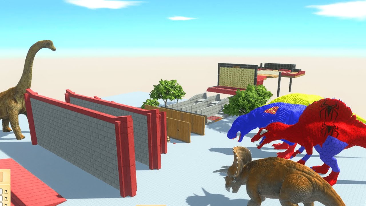 Every Dinosaurs race on adventure playground 🦖Animal Revolt Battle Simulator