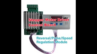 DIY Stepper Motor Driver Control Board Reversal/Pulse/Speed Regulation/Module/Speed Display