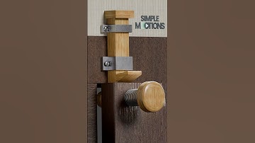 Auto Locking Wooden Latch for Child Safety #shorts