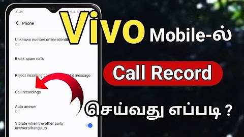 Vivo mobile call recording setting tamil/Vivo call recording setting tamil/Automatic call recording