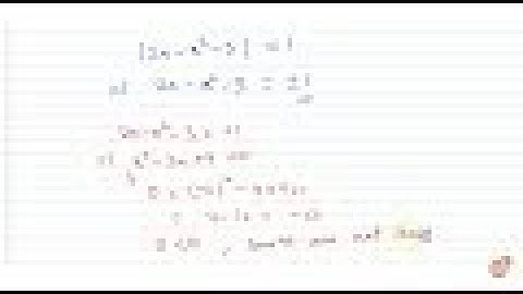 The number of real solutions of `|2x-x^2-3|=1` is `0` (b) `2` (c) `3` (d) `4`