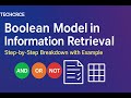 Boolean Models in Information Retrieval: Deep Dive into Modeling, Queries & Examples