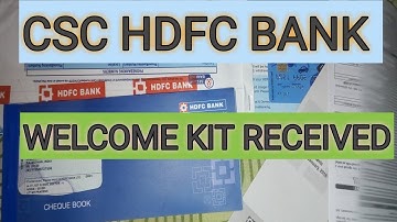 HDFC Bank Csp Welcome kit received II CSC VLE बैंक मित्रा के HDFC kit UNBOXING