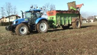 Gospodarstwo Rolne Ficek , Obornik I Głęboszowanie New Holland T7 I T6 Jcb. . W Akcji