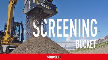 VSE 10 screening bucket - Selecting and recycling waste material