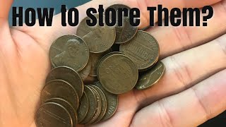 How to store a BIG stack of Copper Pennies!