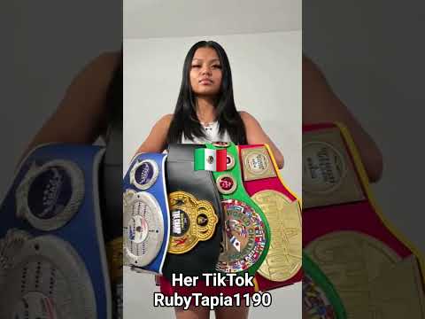 her #tiktok#rubytapia1190 #boxeo #boxing #knockout #trending #viral #canelo #mexico#shorts