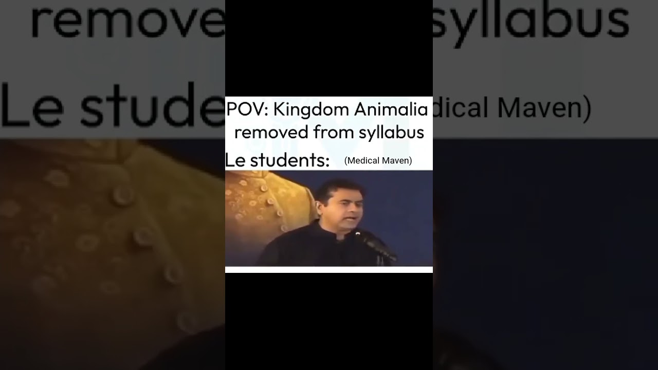 Students' Reaction after Animalia Chapter is Removed from MDCAT Syllabus😂.