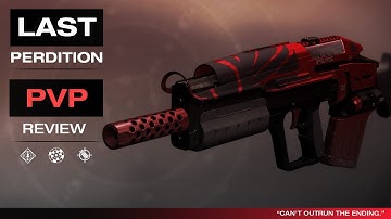 LAST PERDITION Destiny 2 PvP Weapon Review!  A Pulse Rifle With So Many Options!!