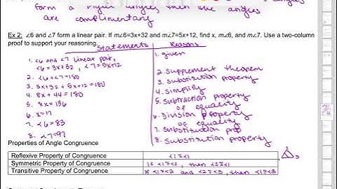 Formal Geometry 2.6 Proving Angle Relationships