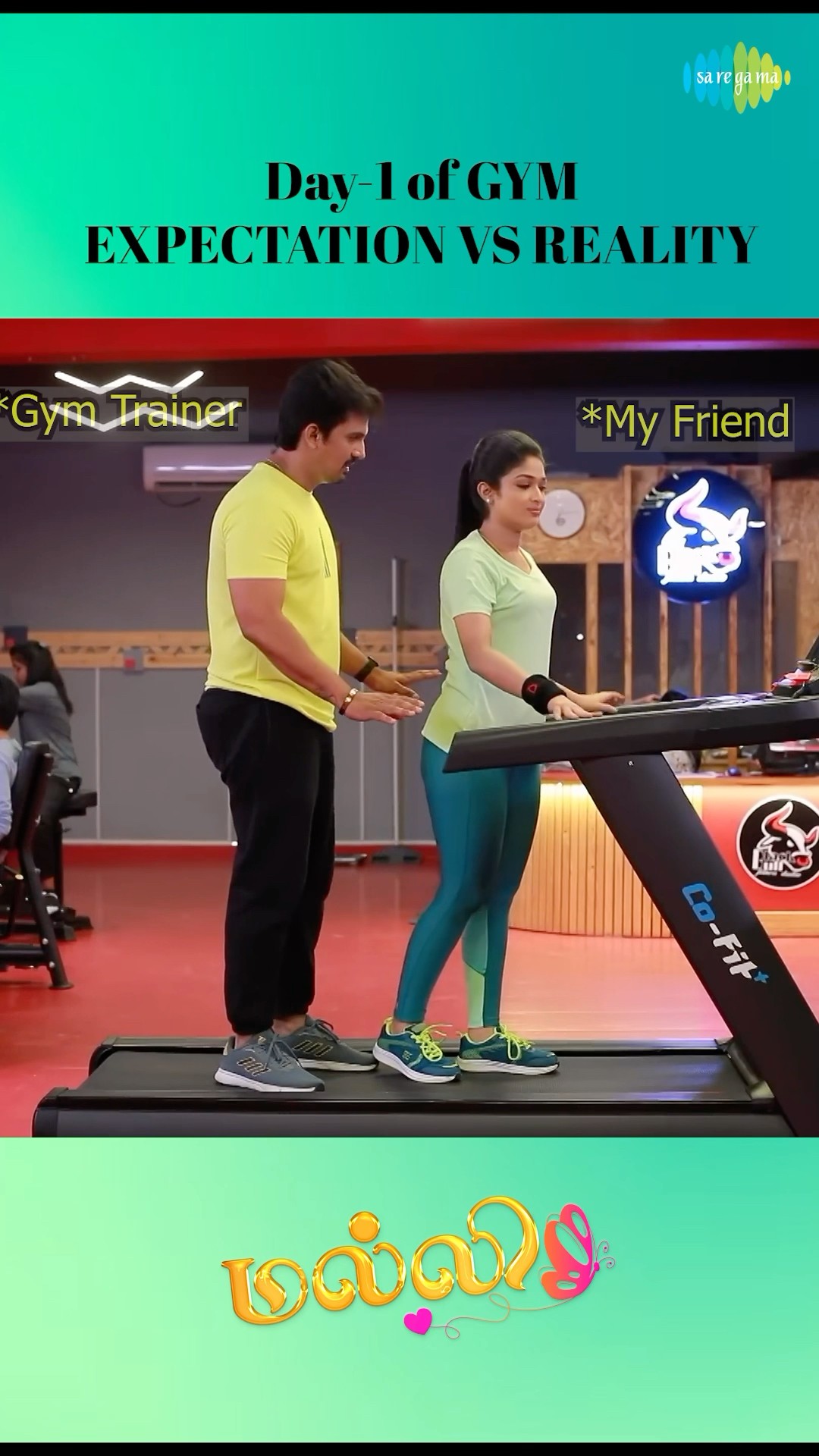 First Day of Gym ?️‍♀️ - Expectation Vs Reality | Malli Serial | Saregama Meme #shorts #ytshorts