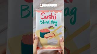 Sushi Blind Bag 🍣 #blindbag #opening #squishy #diy #paper #craft #asmr #unboxing #ideas #surprise