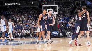 Viral video of UConn men’s basketball Elite Eight win sends Connecticut fan to Indianapolis