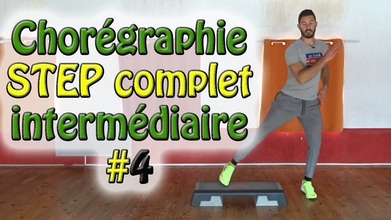 Chorégraphie step intermédiaire 4 STEP complet français Apprendre le step