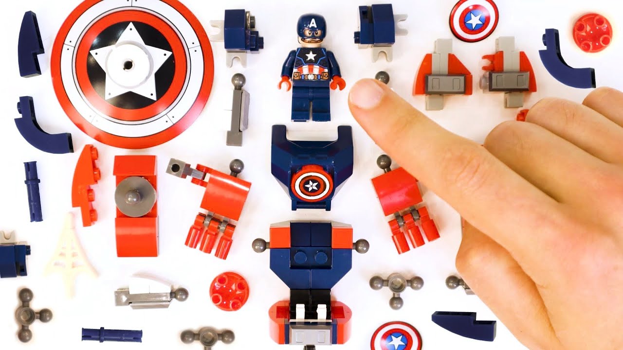 Captain America Mech Armor ASMR Build (Unofficial Set) - YouTube